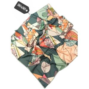 Шелковый платок TORIOLLI оливковый 140820