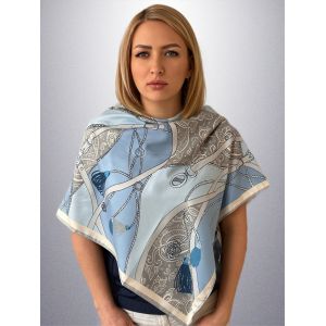 Шелковый платок TORIOLLI голубой 30012302