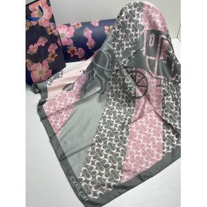 Платок шёлковый Coach серый 21012400