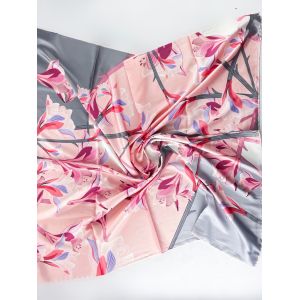 Шелковый платок TORIOLLI серо-розовый 15022403