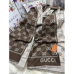 Палантин GUCCI коричневый 02092401