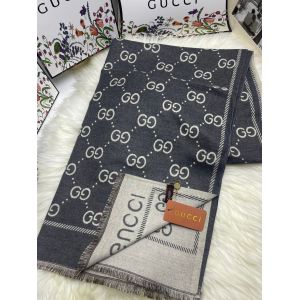 Палантин GUCCI серый 02092402