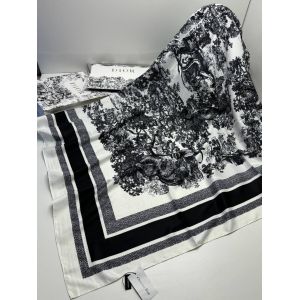 Платок шёлковый Dior черный 04072512