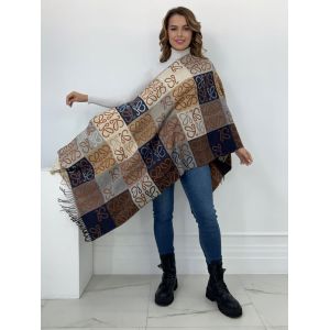 Палантин женский TORIОLLI  теплый бежевый с коричневым 11092303