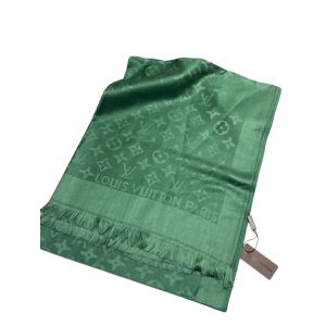 Палантин брендовый зеленый 1101236