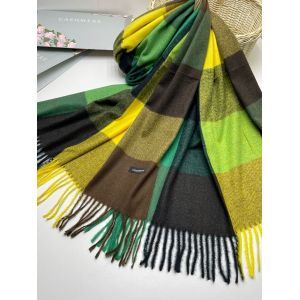 Палантин женский Cashmere  в клетку зеленый 04092300
