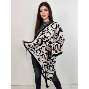 Платок женский бежевый с  черным GIVENCHY 14072305