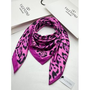 Женский платок шёлковый Valentino розовый 14072315