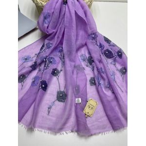 Палантин женский  шелк и  вискоза 15022330