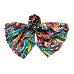 Палантин Tranini из шёлка и шерсти 0176