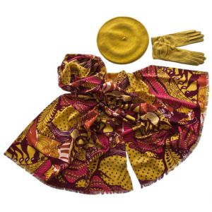 Комплект (берет, палантин, перчатки) Tranini 55003