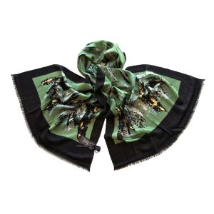 Палантин Tranini из шёлка и шерсти 1077