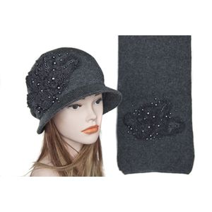 Комплект женский Tranini шляпа и шарф    0161