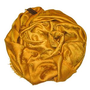 Платок Louis Vuitton горчичный 1144