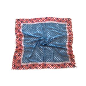 Платок хлопковый Tranini синий 0102