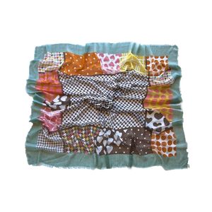 Платок Tranini из хлопка с вискозой синий 0177