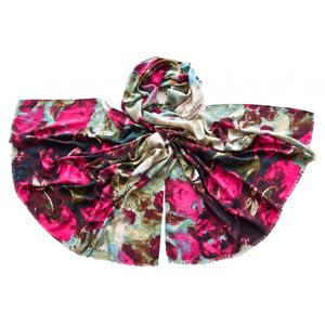 Палантин Tranini шерстяной розовый 0901