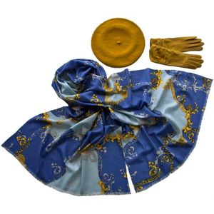 Комплект (берет, палантин, перчатки) Tranini 49005