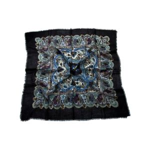 Платок шерсть премиум Tranini черный 0101 PLATOK 5