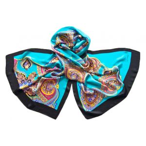 Палантин Tranini из шёлка 1652 голубой