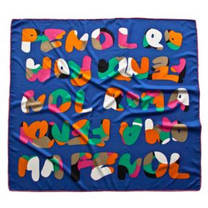 Платок женский Tranini шёлковый ручная обработка края 90х90 5454 PLATOK 2