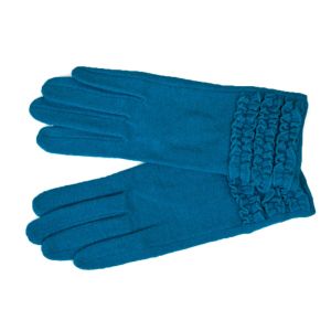 Перчатки  женские Tranini из шерсти  голубой 03206