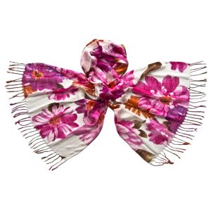 Палантин Tranini из льна и вискозы  0629