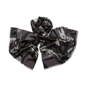 Палантин Tranini из шерсти и шелка  0204