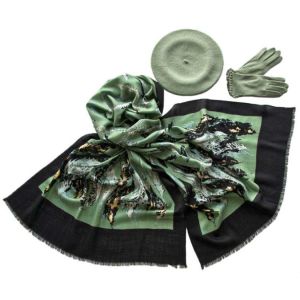 Комплект (берет, палантин, перчатки) Tranini  45015