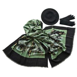 Комплект (берет, палантин, перчатки) Tranini  45016