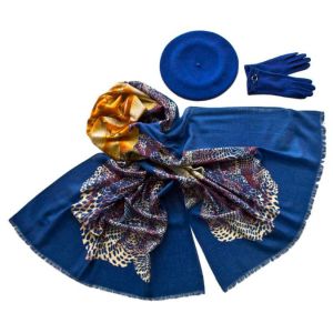 Комплект (берет, палантин, перчатки) Tranini 51013