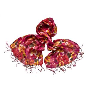 Палантин Tranini из льна и вискозы  0704