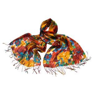 Палантин Tranini из льна и вискозы  0705