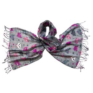 Палантин Tranini из льна и вискозы  0778