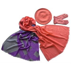 Комплект (берет, палантин, перчатки) Tranini 45021