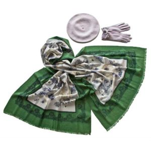 Комплект (берет, палантин, перчатки) Tranini 51017