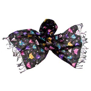 Палантин Tranini из льна и вискозы  0777