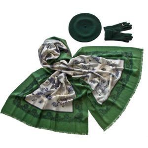 Комплект (берет, палантин, перчатки) Tranini 51018