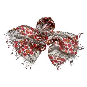 Палантин Tranini из льна и вискозы  0823