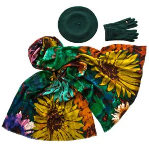 Комплект (берет, палантин, перчатки) Tranini 45032А