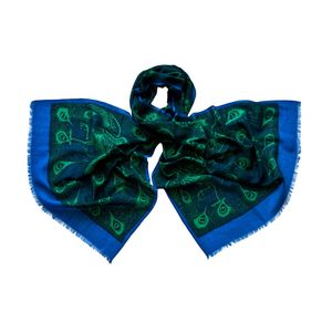 Палантин Tranini  из шерсти и шёлка 0452