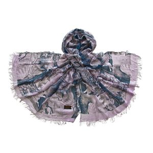 Палантин женский Tranini из микромодала сиреневый  2331