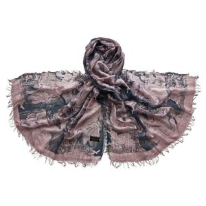 Палантин женский Tranini из микромодала сиреневый  2332