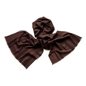 Шарф мужской шерсти и шелка Tranini  01275  коричневый