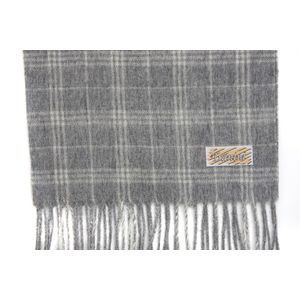Шарф мужской кашемир Tranini 30441 серый в клеточку