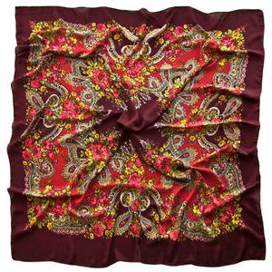 Платок шерстяной Tranini 0327 русский узор