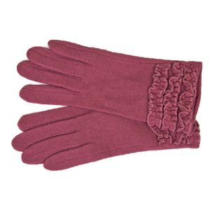 Перчатки  женские Tranini из шерсти  розовые 03201