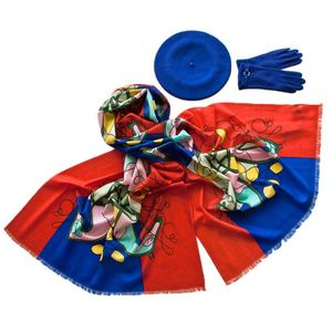 Комплект (берет, палантин, перчатки) Tranini 51011