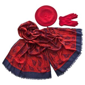 Комплект (берет, палантин, перчатки) Tranini 45028