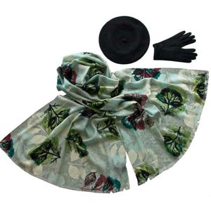 Комплект (берет, палантин, перчатки) Tranini 45043